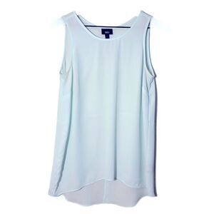 Mossimo Supply Co. Tank Top Women’s SP Mint Green Back Split Chiffon High Low.